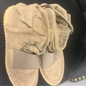 Yeezy Brown Suede High-Top Boots